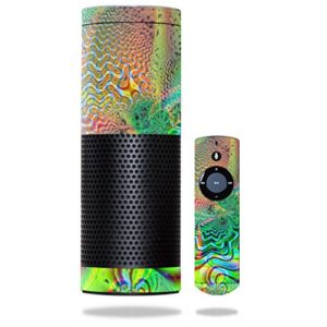 MightySkins Protective Vinyl Skin Decal for Amazon Echo wrap cover sticker skins Psychedelic