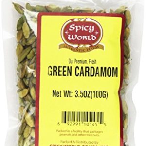 Spicy World Green Cardamom Pods, 3.5 Ounce