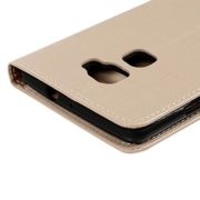 Mate 7S Case,HUAWEI Mate 7S Case – YOKIRIN Wove Soft PU Leather Cover Pouch Wallet [Built Stand] [Credit Card] [Magnetic Closure] Skin Shell – Gold