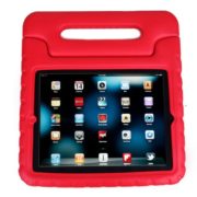 Travellor Hot Kid’s Freindly Freestanding Handle Case for Ipad 2/3/4 Ipad Air Ipad Mini (Original & Retina)- Sandproof Dustproof Shockproof (iPad mini (Retina/2012), Red)