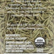 Simply Organic Rosemary Leaf Whole Certified Organic, 1.23-Ounce Container