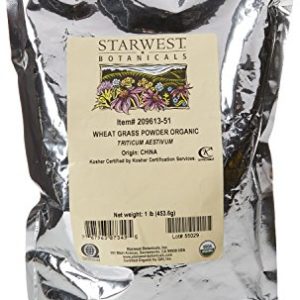 Starwest Botanicals Organic Wheatgrass Powder, 1-pound Bag