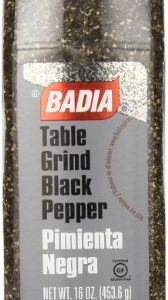 Badia Black Pepper Table Grind, 16 Ounce