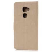Mate 7S Case,HUAWEI Mate 7S Case – YOKIRIN Wove Soft PU Leather Cover Pouch Wallet [Built Stand] [Credit Card] [Magnetic Closure] Skin Shell – Gold